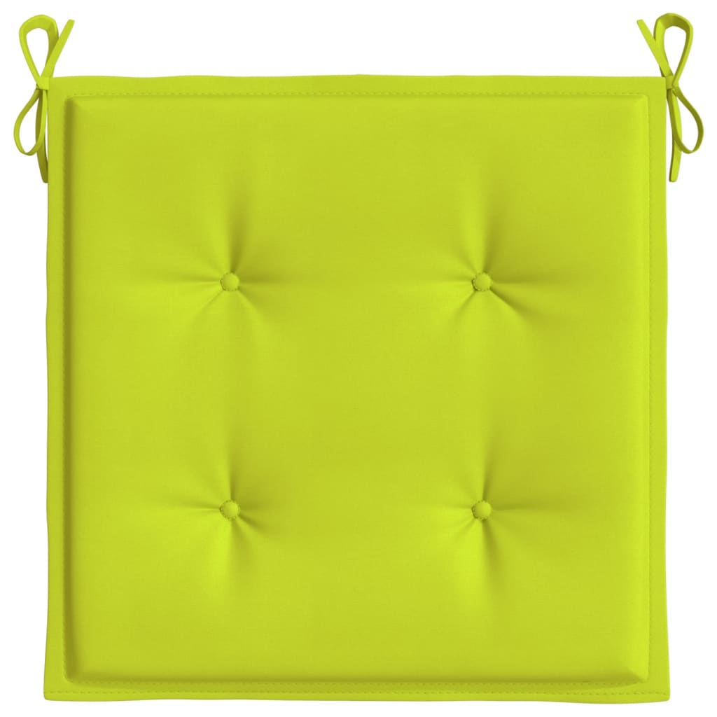 Jastuci za vrtne stolice 6 kom zeleni 50x50x4 cm tkanina Oxford