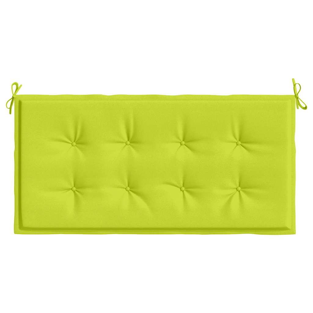 Jastuk za vrtnu klupu jarkozeleni 100x50x3 cm od tkanine Oxford