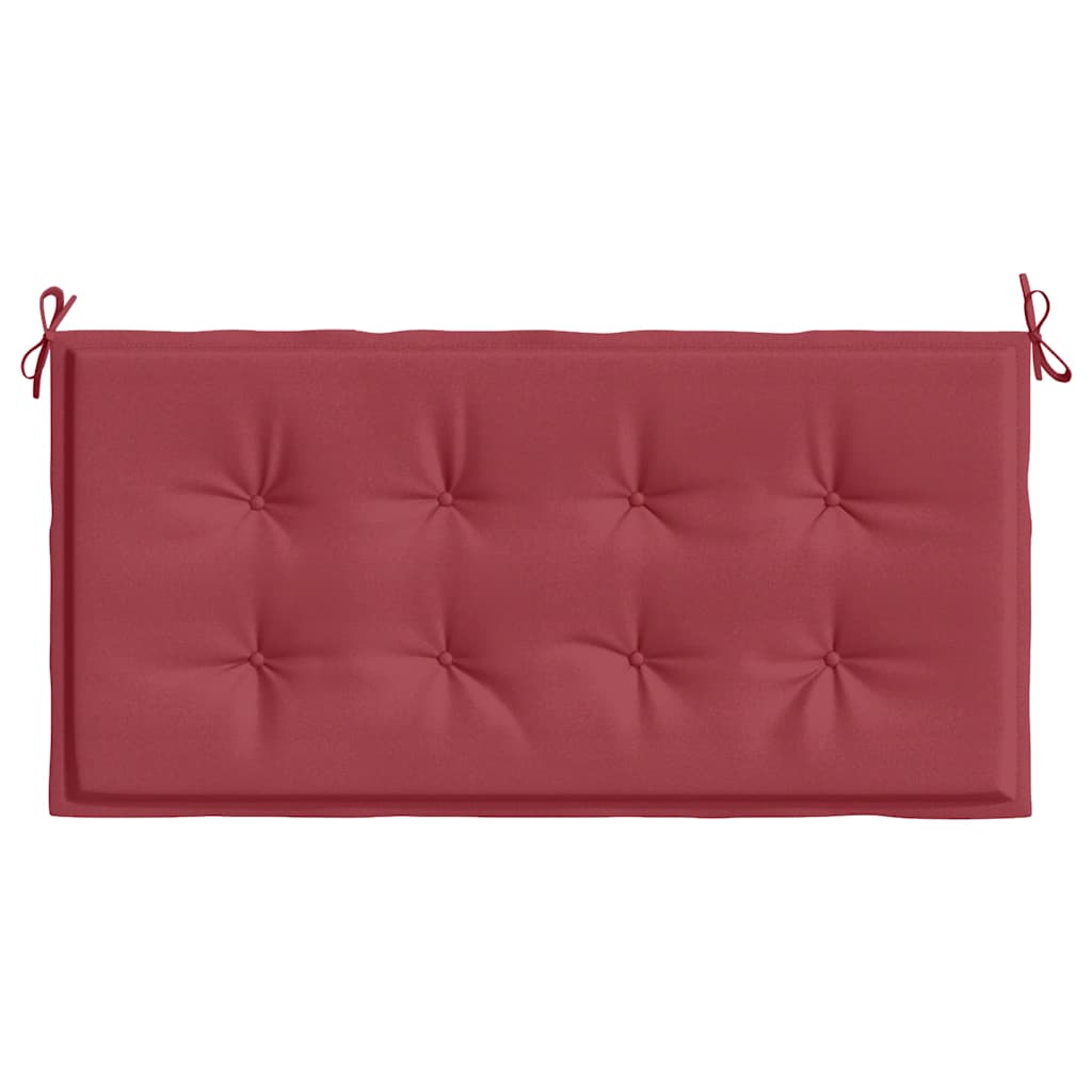 Jastuk za vrtnu klupu boja vina 120x50x4 cm tkanina Oxford