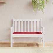 Jastuk za vrtnu klupu boja vina 120x50x4 cm tkanina Oxford