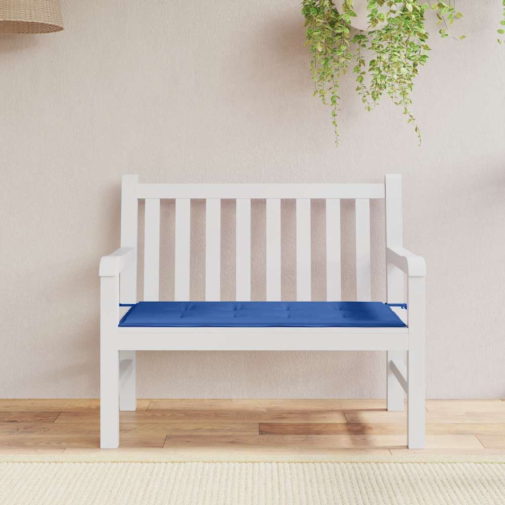 Jastuk za vrtnu klupu plavi 120x50x4 cm od tkanine Oxford