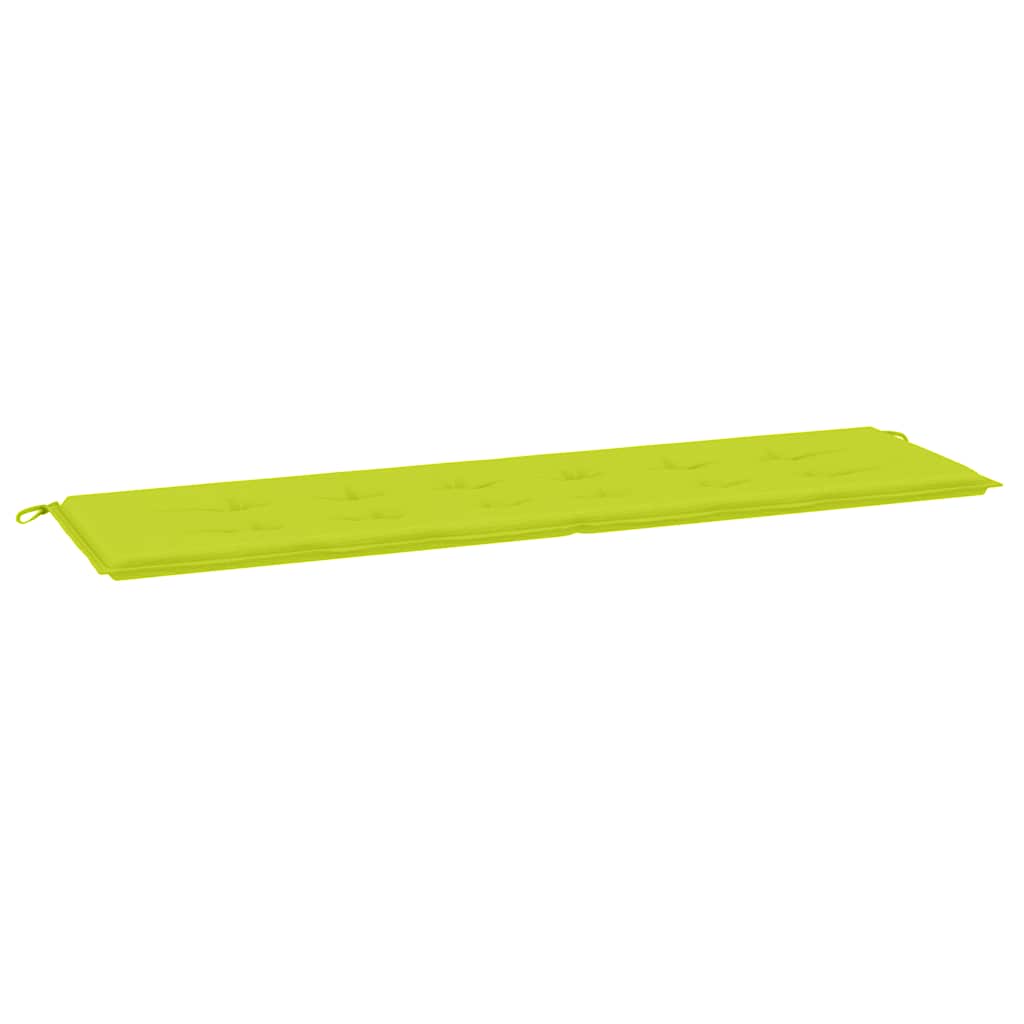 Jastuk za vrtnu klupu jarkozeleni 180x50x3 cm od tkanine Oxford