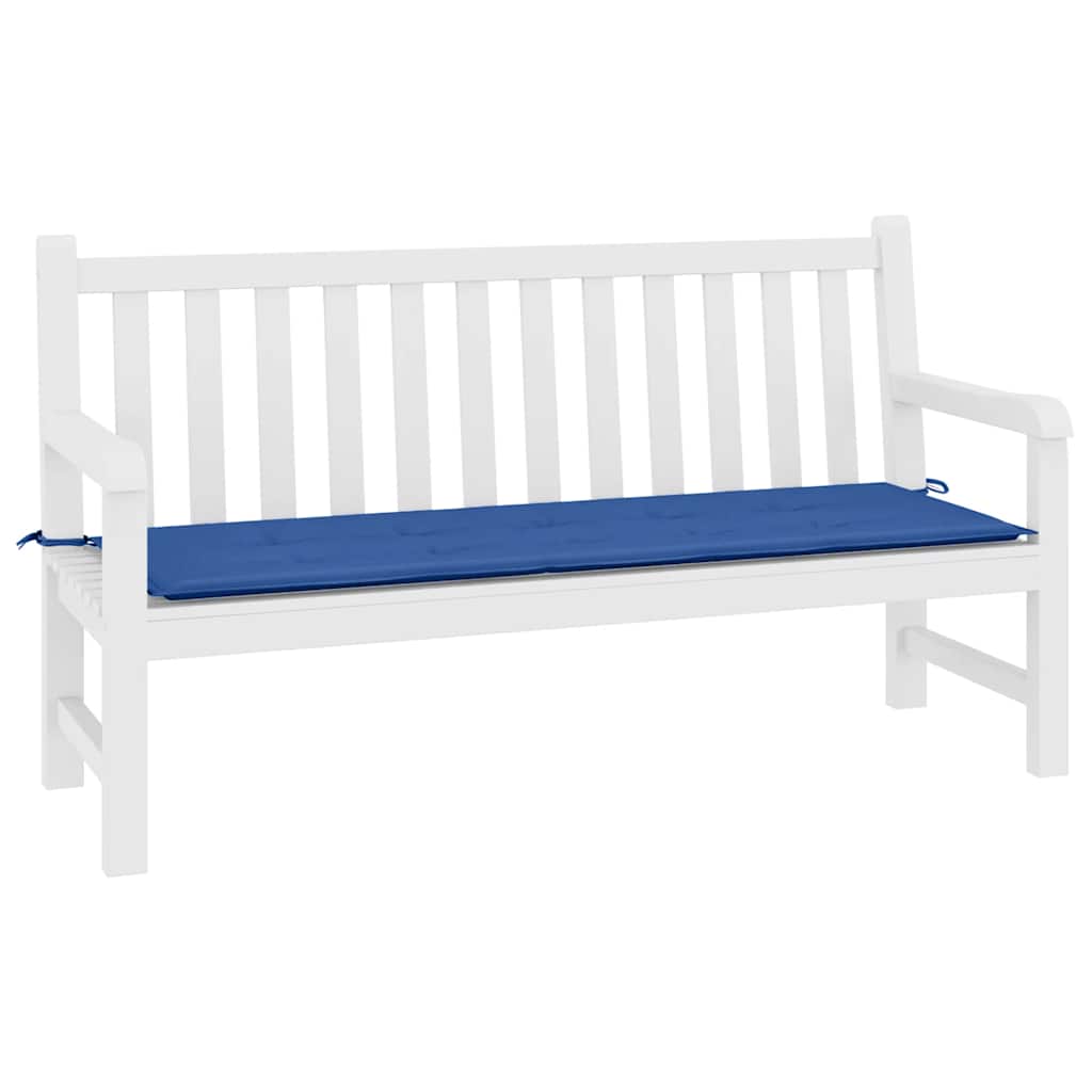 Jastuk za vrtnu klupu plavi 200x50x4 cm od tkanine Oxford