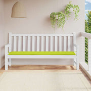 Jastuk za vrtnu klupu jarkozeleni 200x50x4 cm od tkanine Oxford