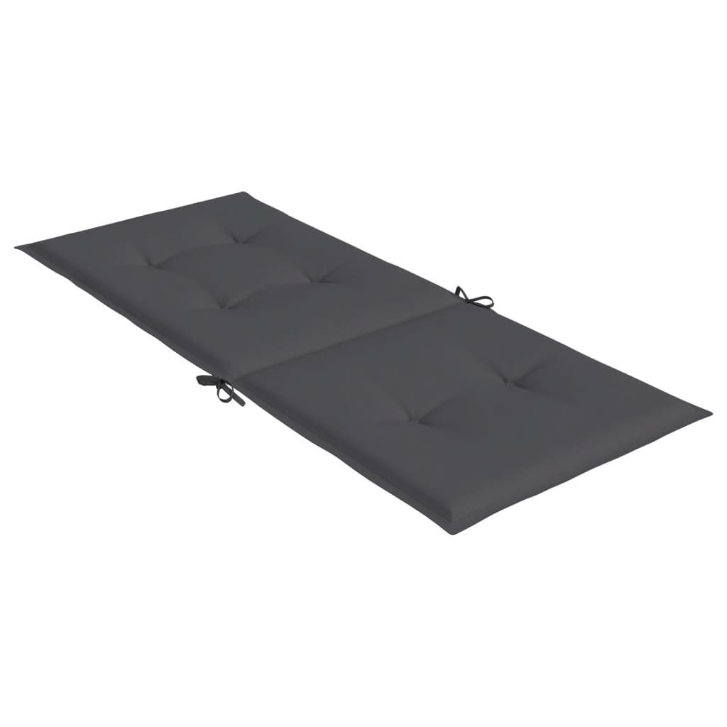 Jastuci za vrtne stolice 6 kom antracit 120x50x3 cm od tkanine