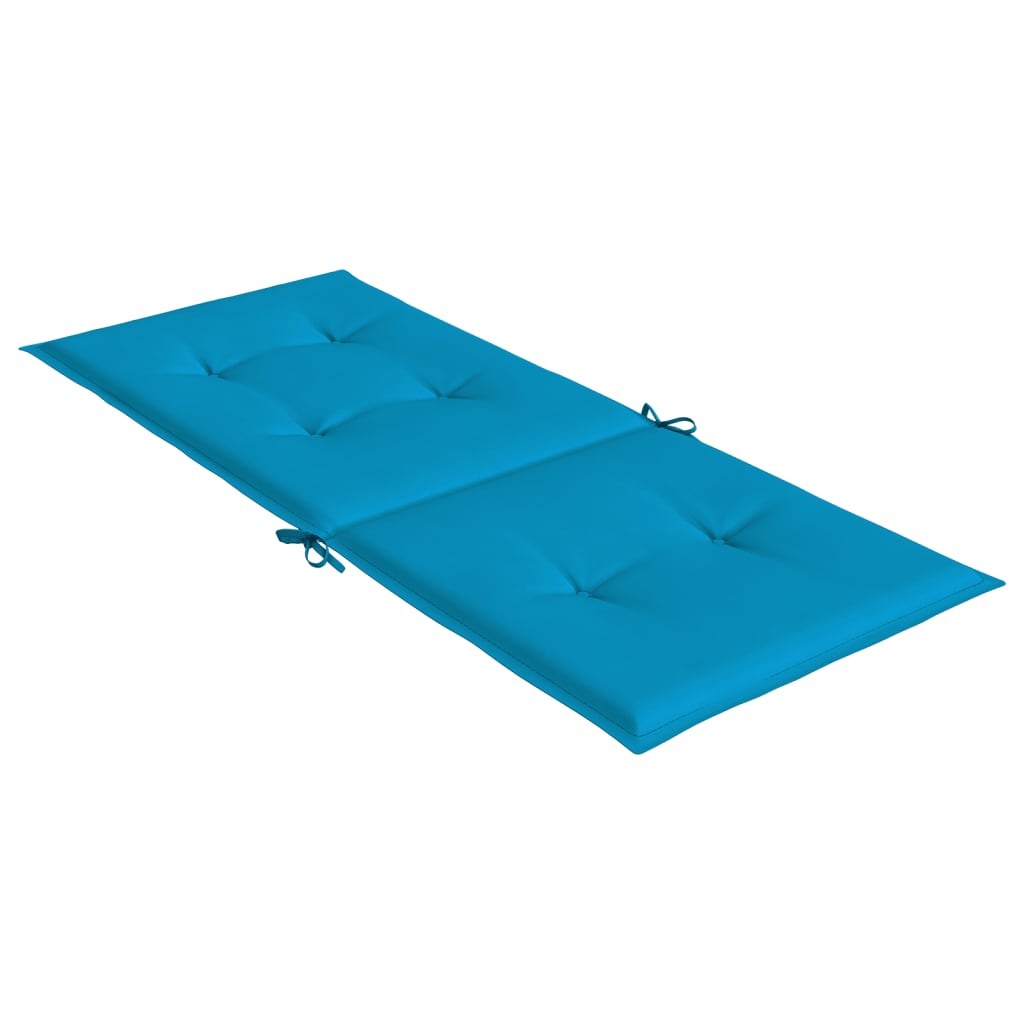 Jastuci za vrtne stolice 6 kom plavi 120 x 50 x 3 cm od tkanine
