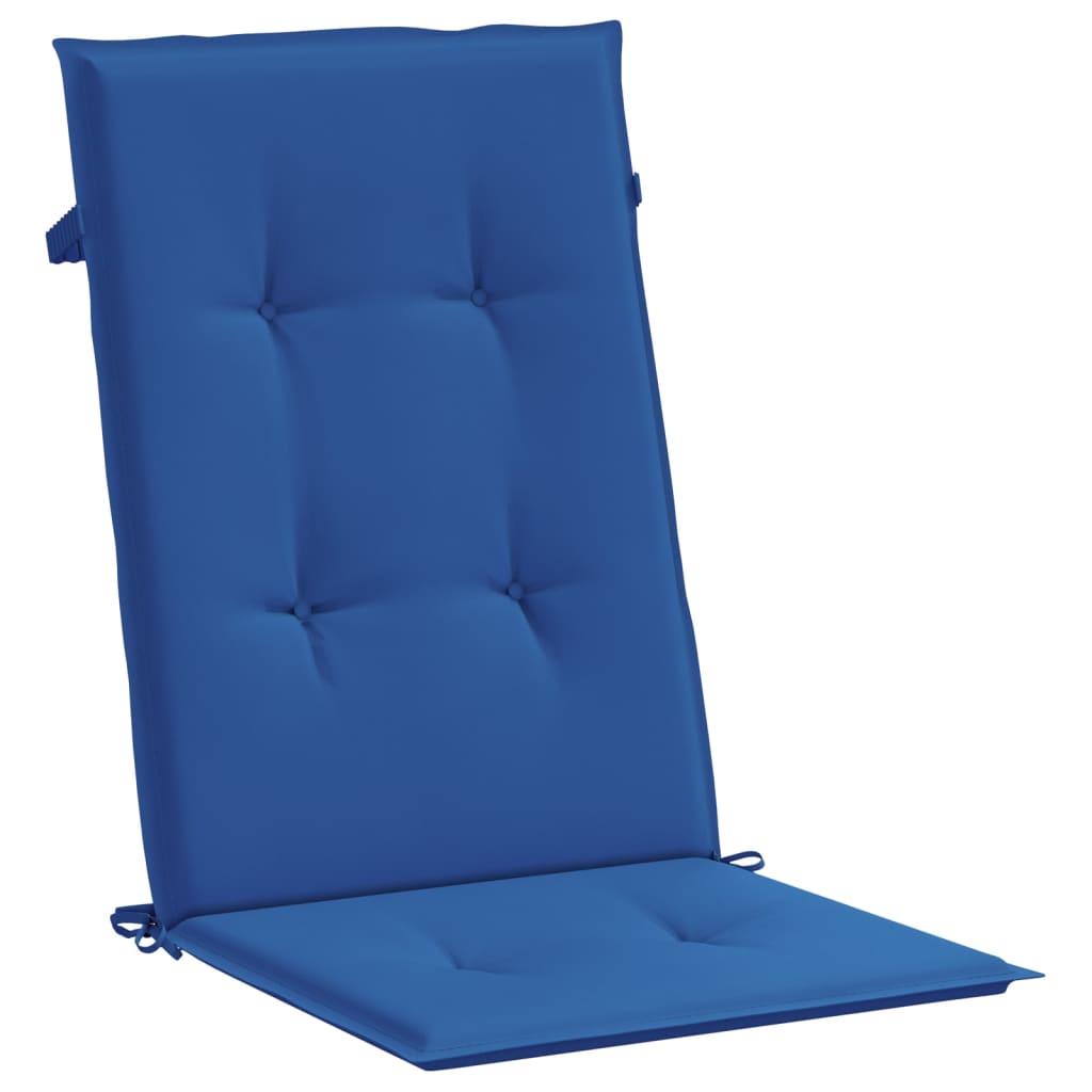 Jastuci za vrtne stolice 4 kom plavi 120 x 50 x 3 cm od tkanine