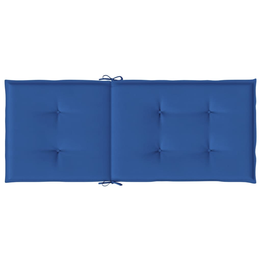 Jastuci za vrtne stolice 4 kom plavi 120 x 50 x 3 cm od tkanine