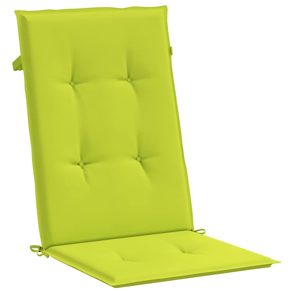 Jastuci za vrtne stolice 6 kom svjetlozeleni 120x50x3cm tkanina