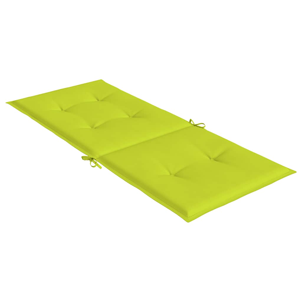 Jastuci za vrtne stolice 6 kom svjetlozeleni 120x50x3cm tkanina