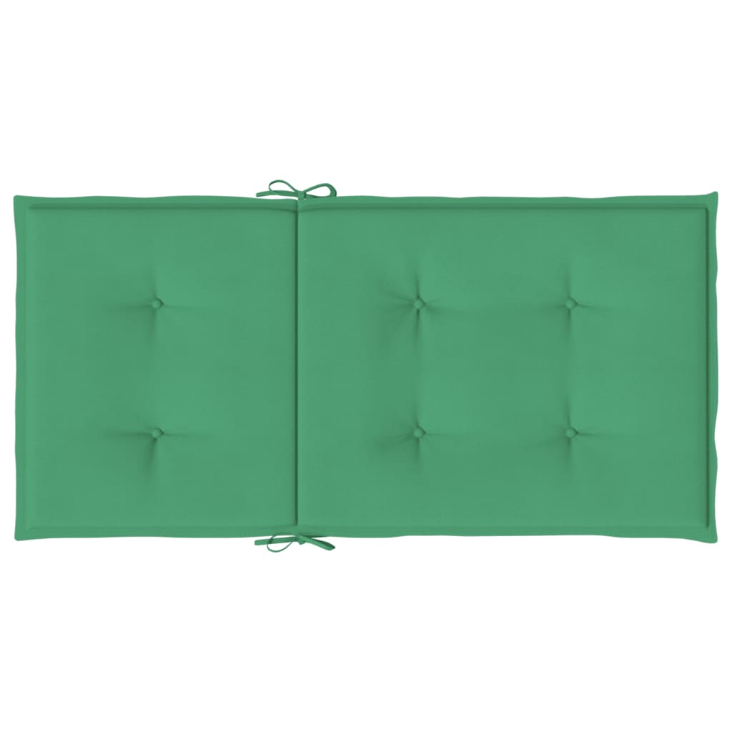 Jastuci za vrtne stolice 6 kom zeleni 100x50x3 cm od tkanine