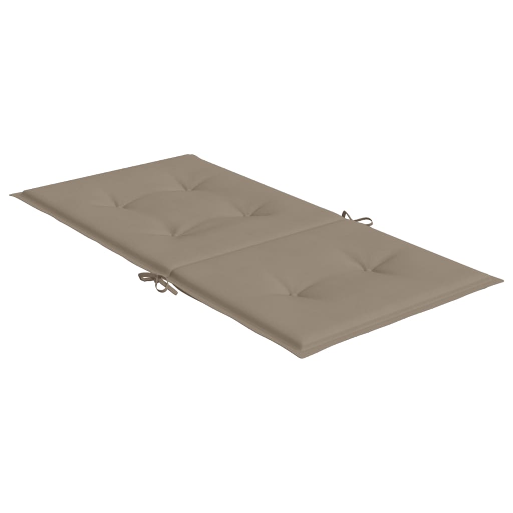 Jastuci za vrtne stolice 6 kom smeđesivi 100x50x3 cm od tkanine