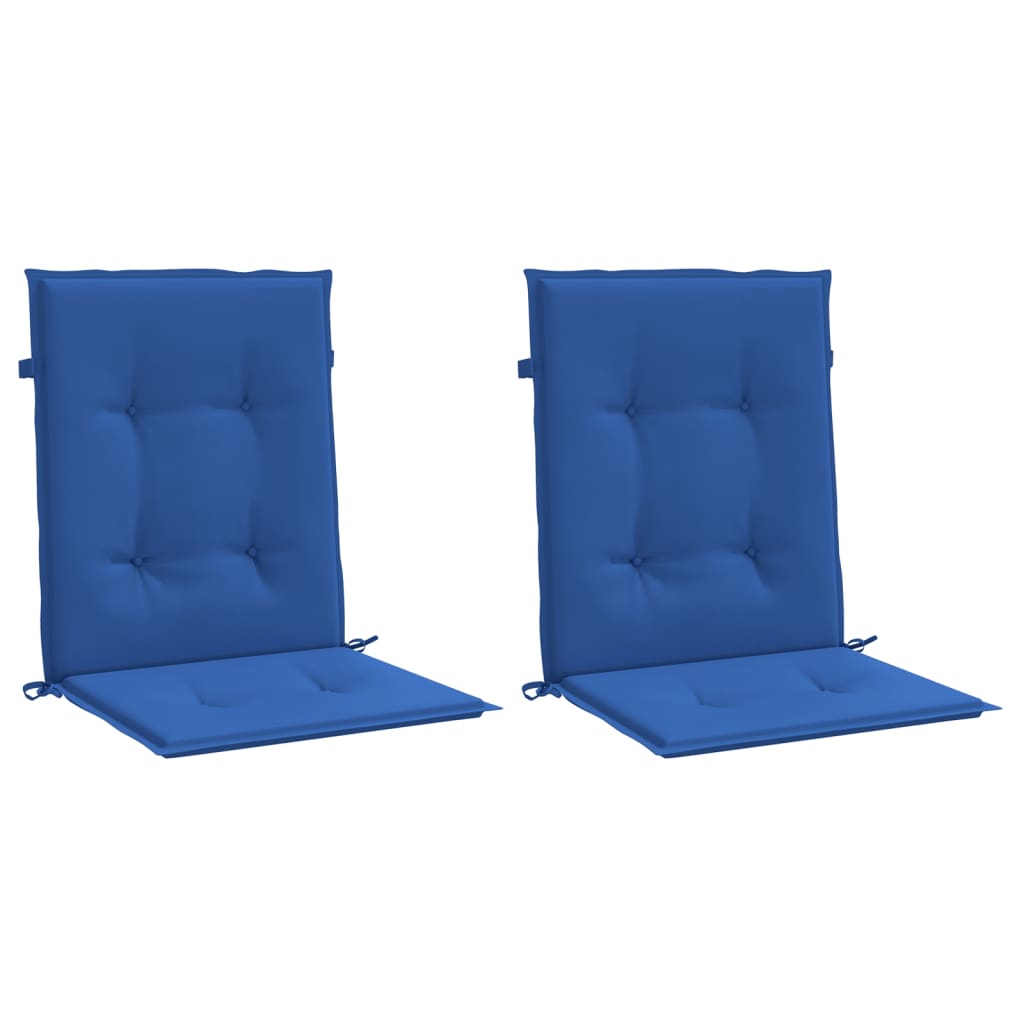 Jastuci za vrtne stolice 2 kom plavi 100 x 50 x 3 cm od tkanine