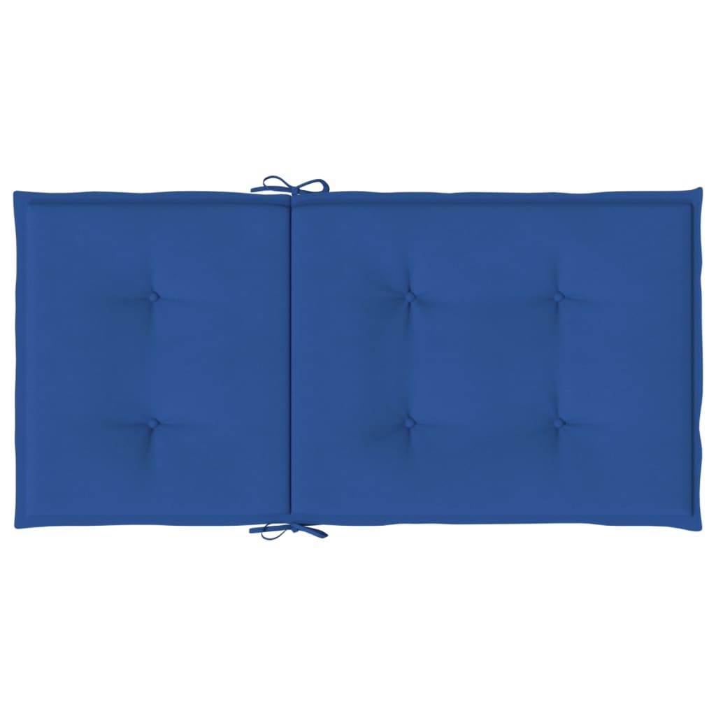 Jastuci za vrtne stolice 2 kom plavi 100 x 50 x 3 cm od tkanine