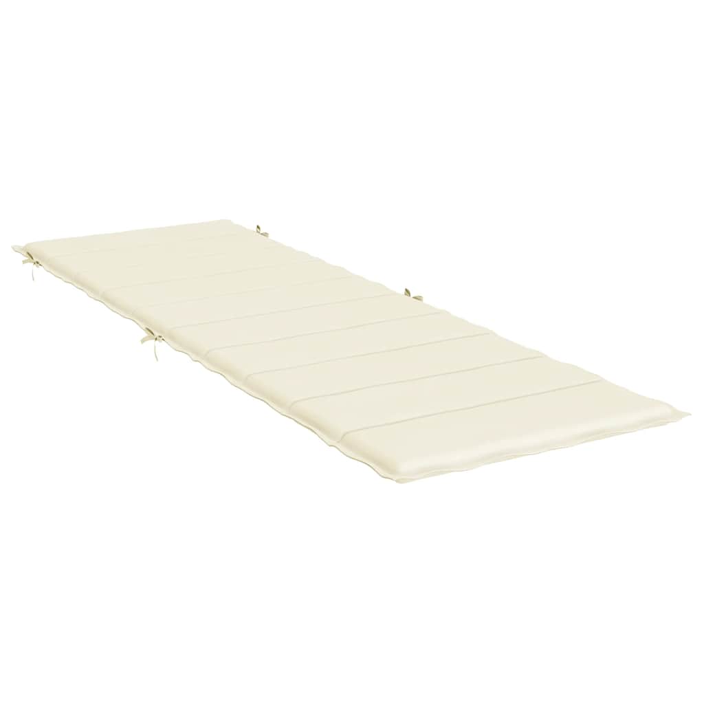 Jastuk za ležaljku krem 186x58x4 cm od tkanine Oxford