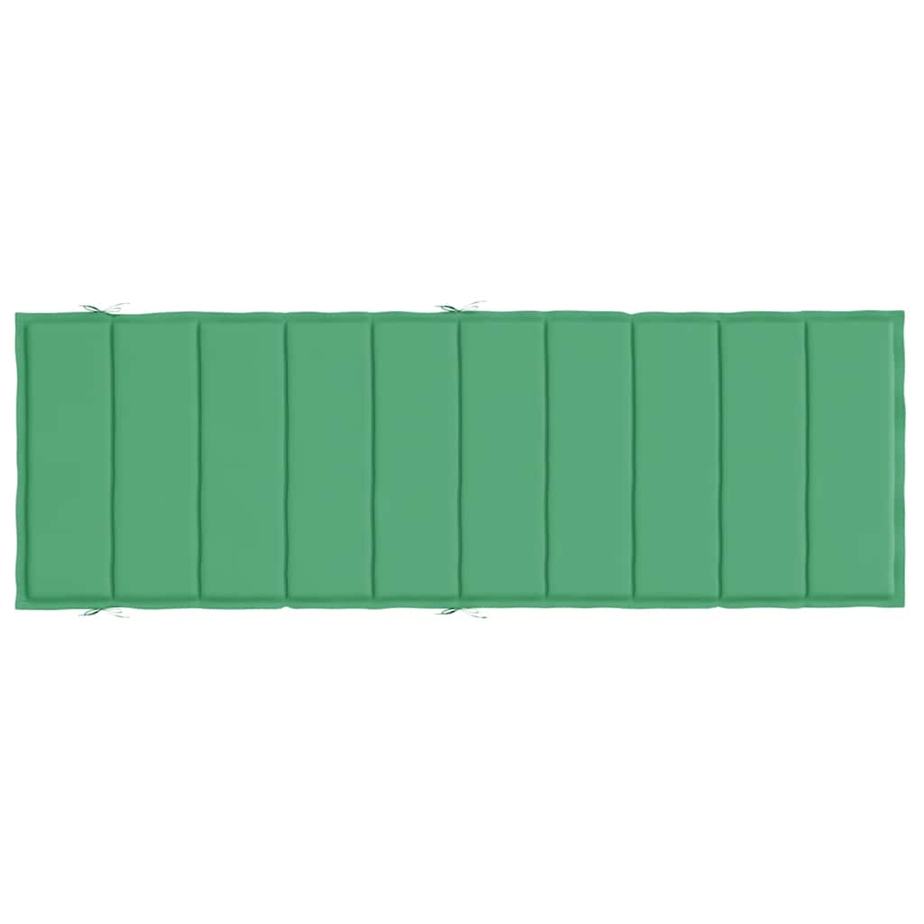 Jastuk za ležaljku zeleni 186x58x4 cm od tkanine Oxford