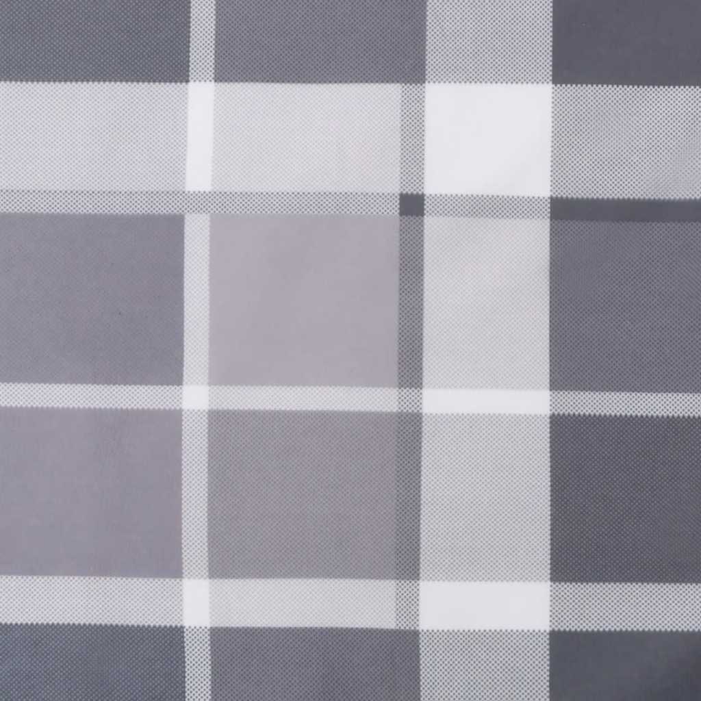 Jastuk za ležaljku sivi karirani (75 + 105) x 50 x 4 cm