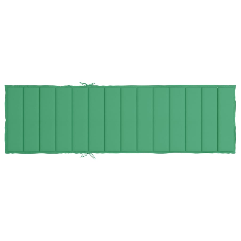Jastuk za ležaljku zeleni 200 x 50 x 3 cm od tkanine Oxford