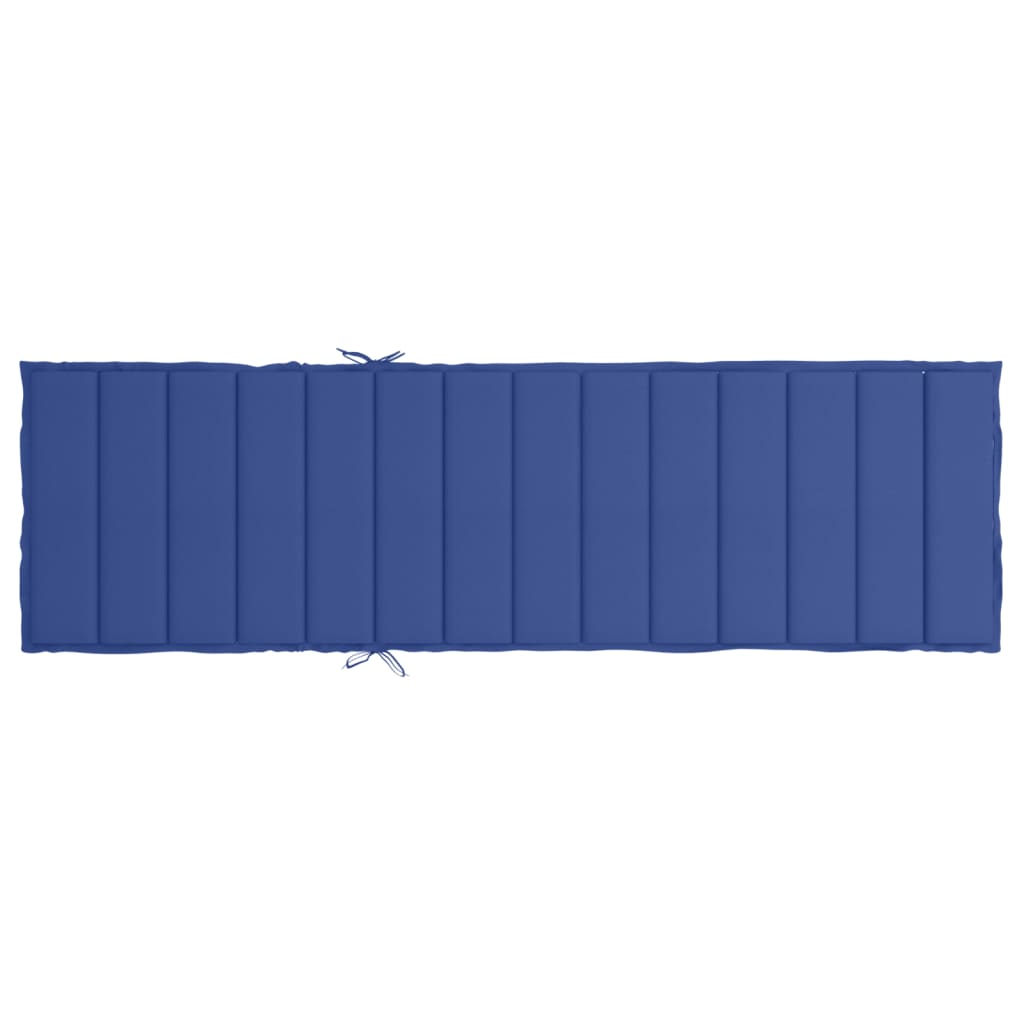 Jastuk za ležaljku kraljevsko plavi 200x50x3 cm tkanina Oxford