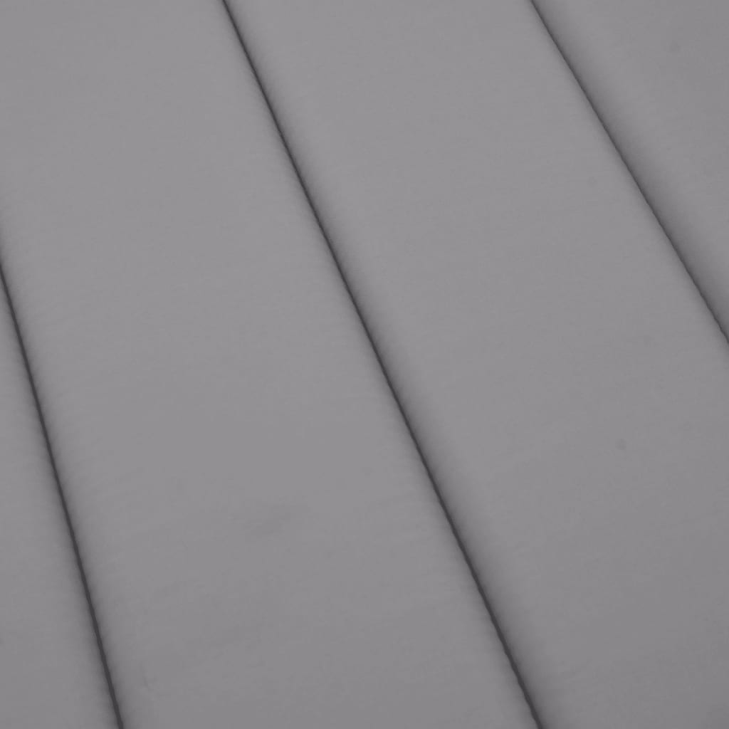 Jastuk za ležaljku sivi 200 x 60 x 3 cm od tkanine Oxford
