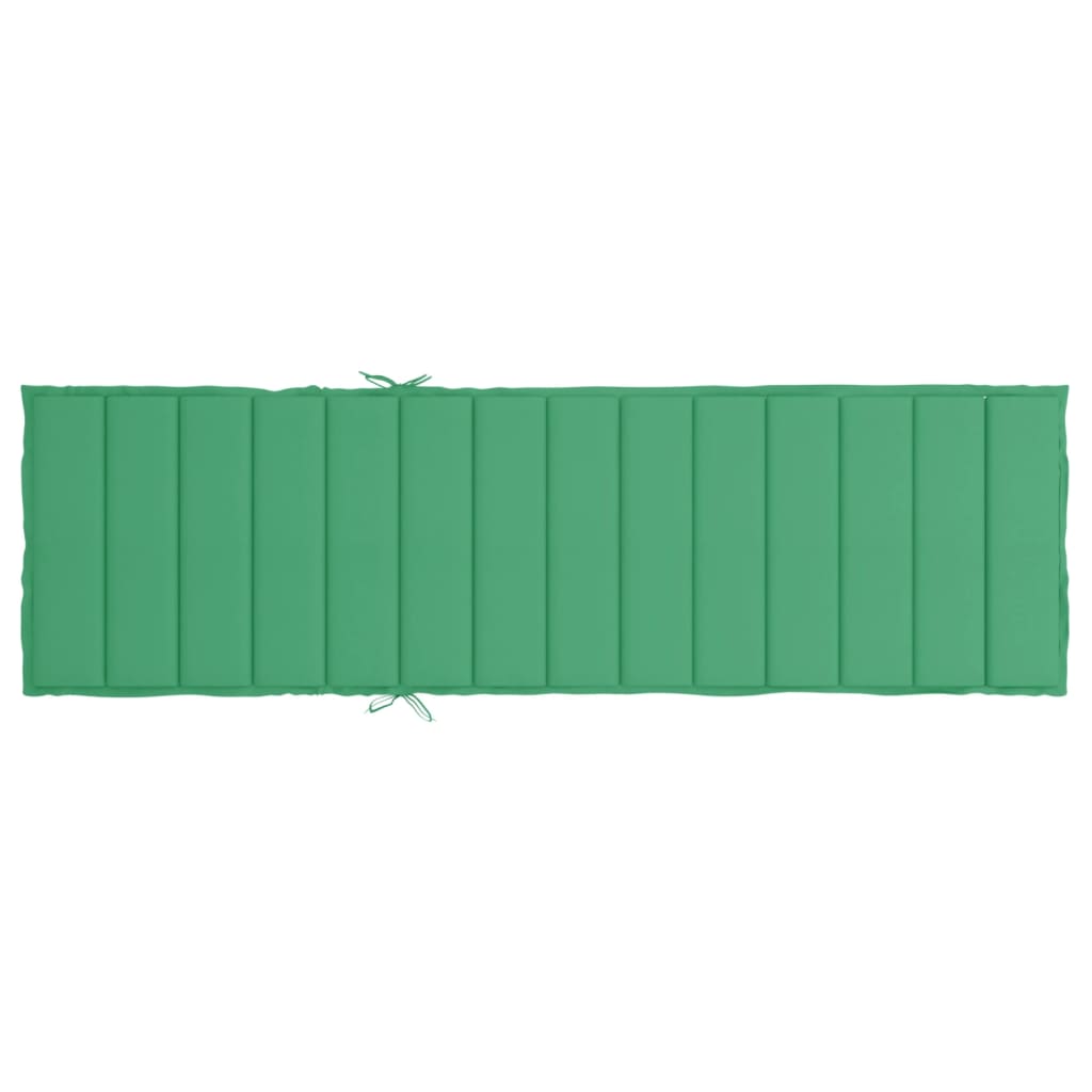 Jastuk za ležaljku zeleni 200 x 60 x 3 cm od tkanine Oxford