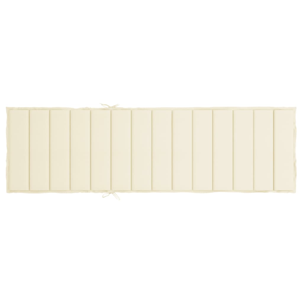 Jastuk za ležaljku krem 200 x 70 x 3 cm od tkanine Oxford