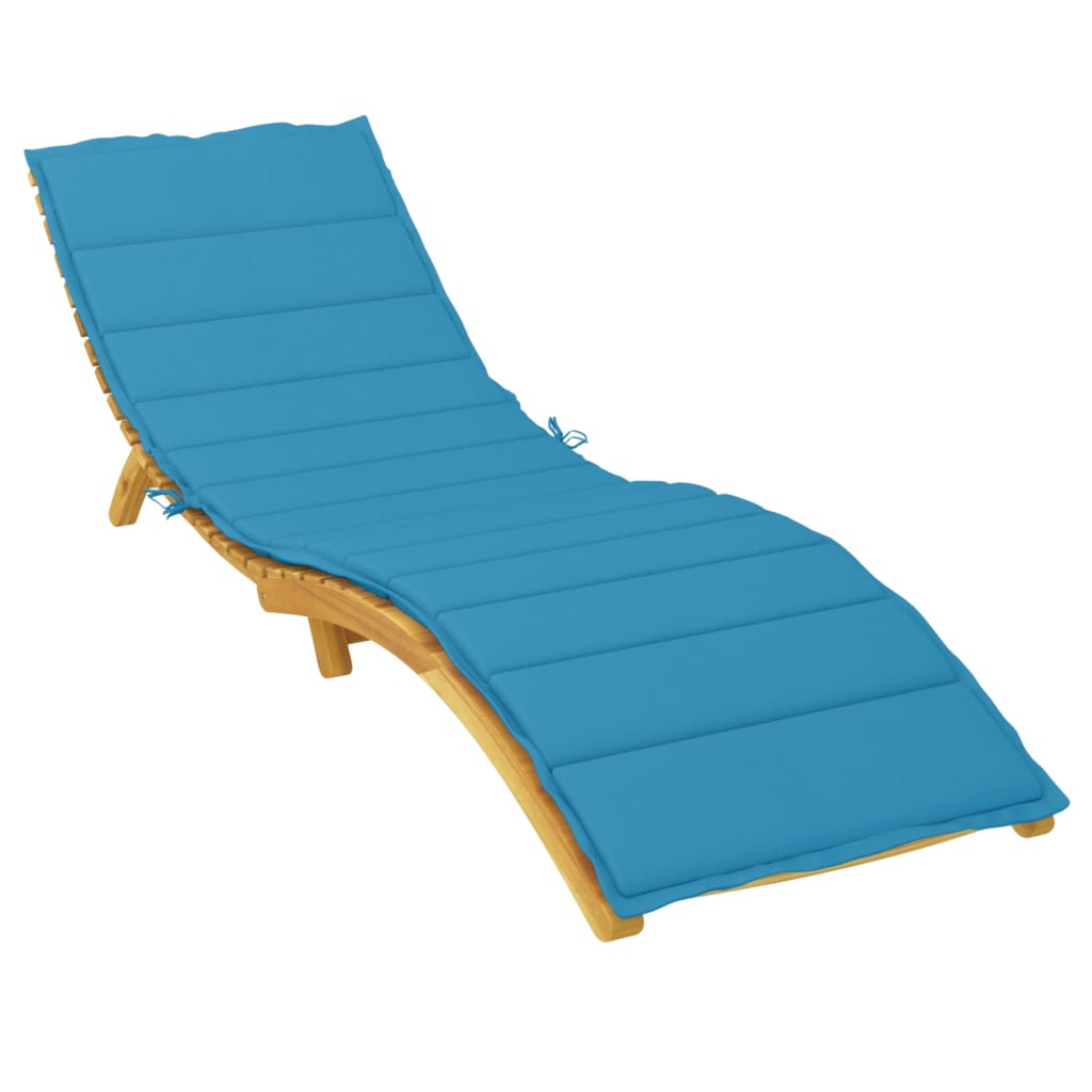 Jastuk za ležaljku plavi 200 x 70 x 3 cm od tkanine Oxford