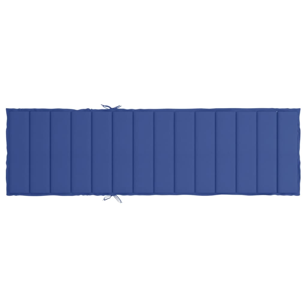 Jastuk za ležaljku kraljevsko plavi 200x70x3 cm tkanina Oxford