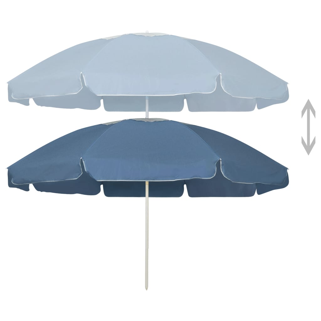 Suncobran za plažu plavi 240 cm