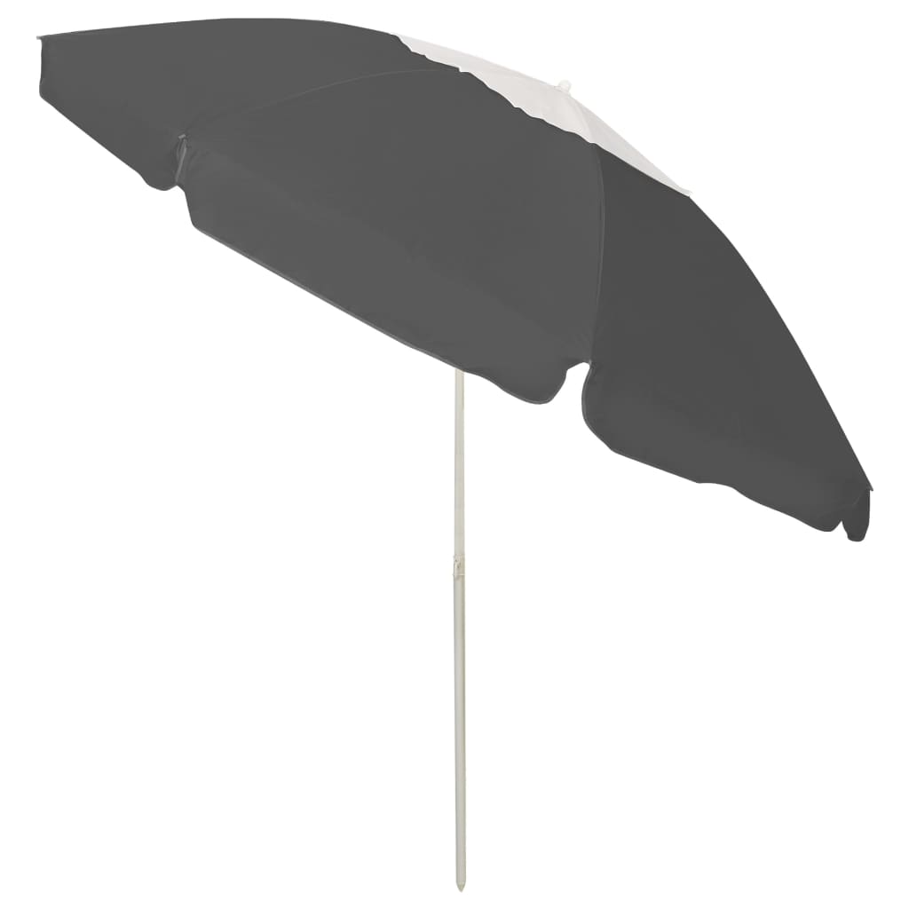 Suncobran za plažu antracit 240 cm