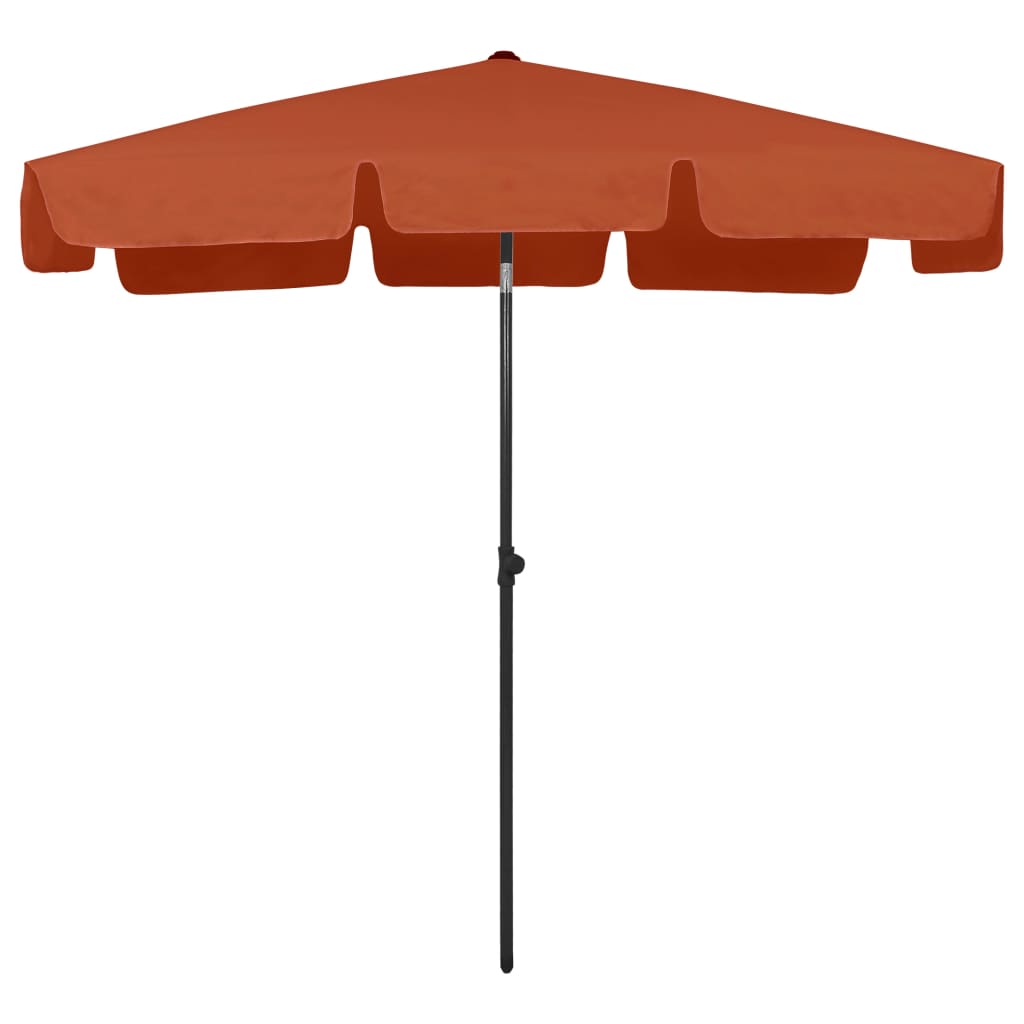 Suncobran za plažu terakota 200 x 125 cm