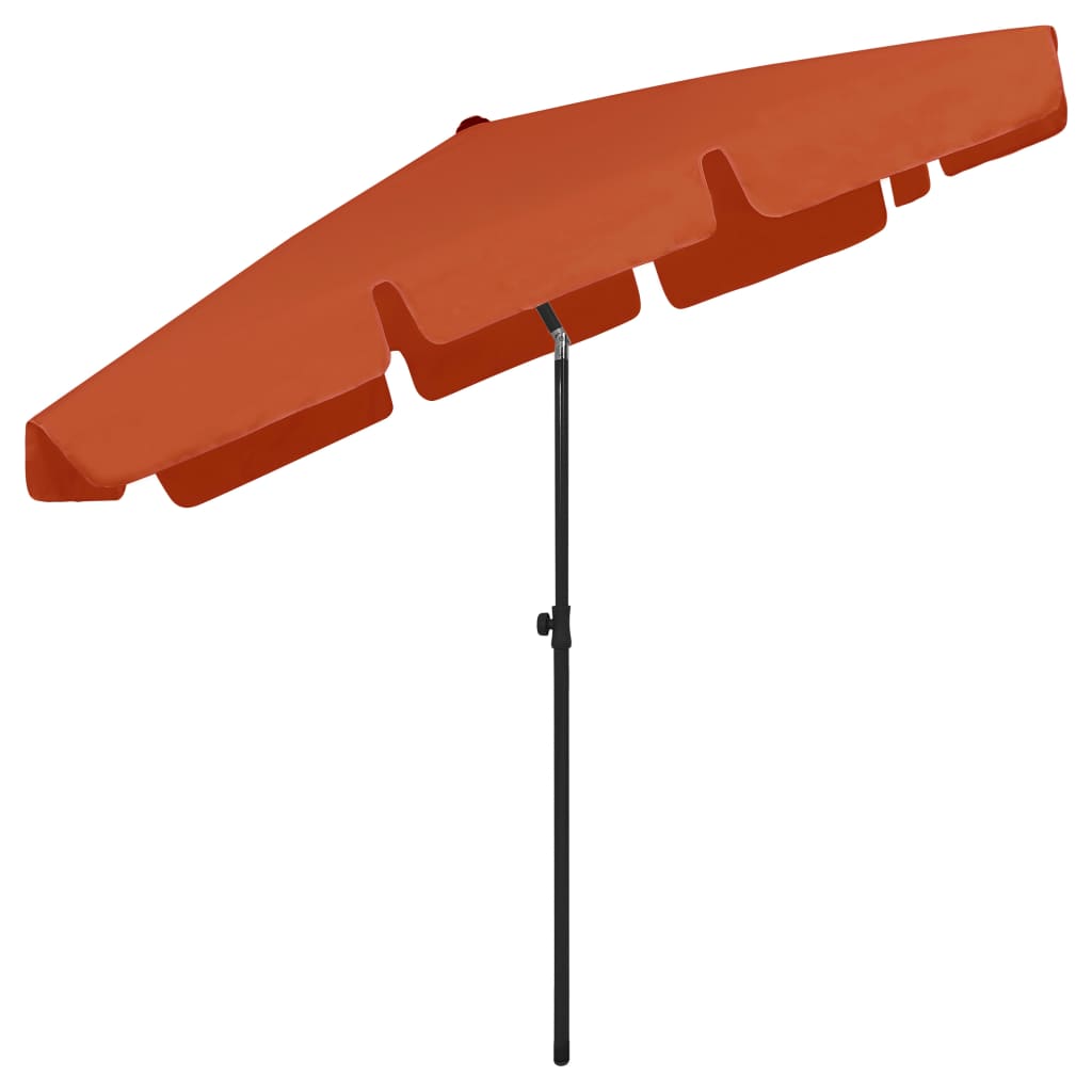 Suncobran za plažu terakota 200 x 125 cm