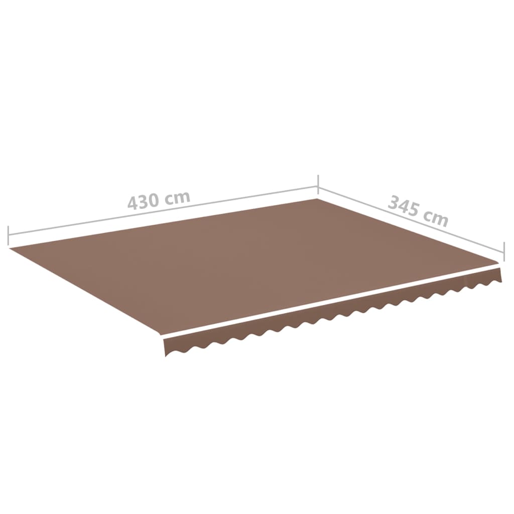 Zamjenska tkanina za tendu smeđa 4,5 x 3,5 m