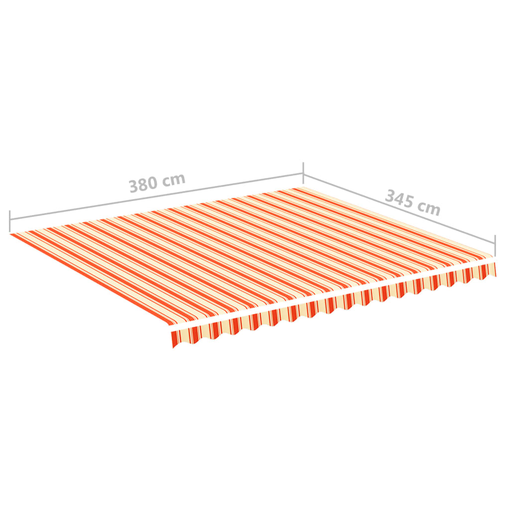 Zamjenska tkanina za tendu žuto-narančasta 4 x 3,5 m