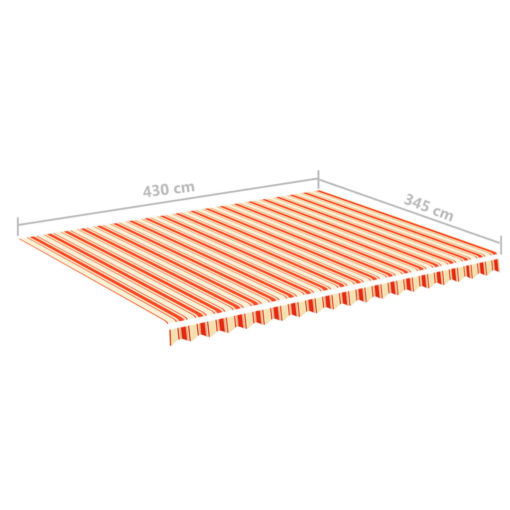 Zamjenska tkanina za tendu žuto-narančasta 4,5 x 3,5 m