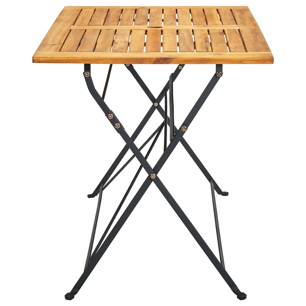 Sklopivi vrtni stol 120 x 70 x 74 cm masivno bagremovo drvo