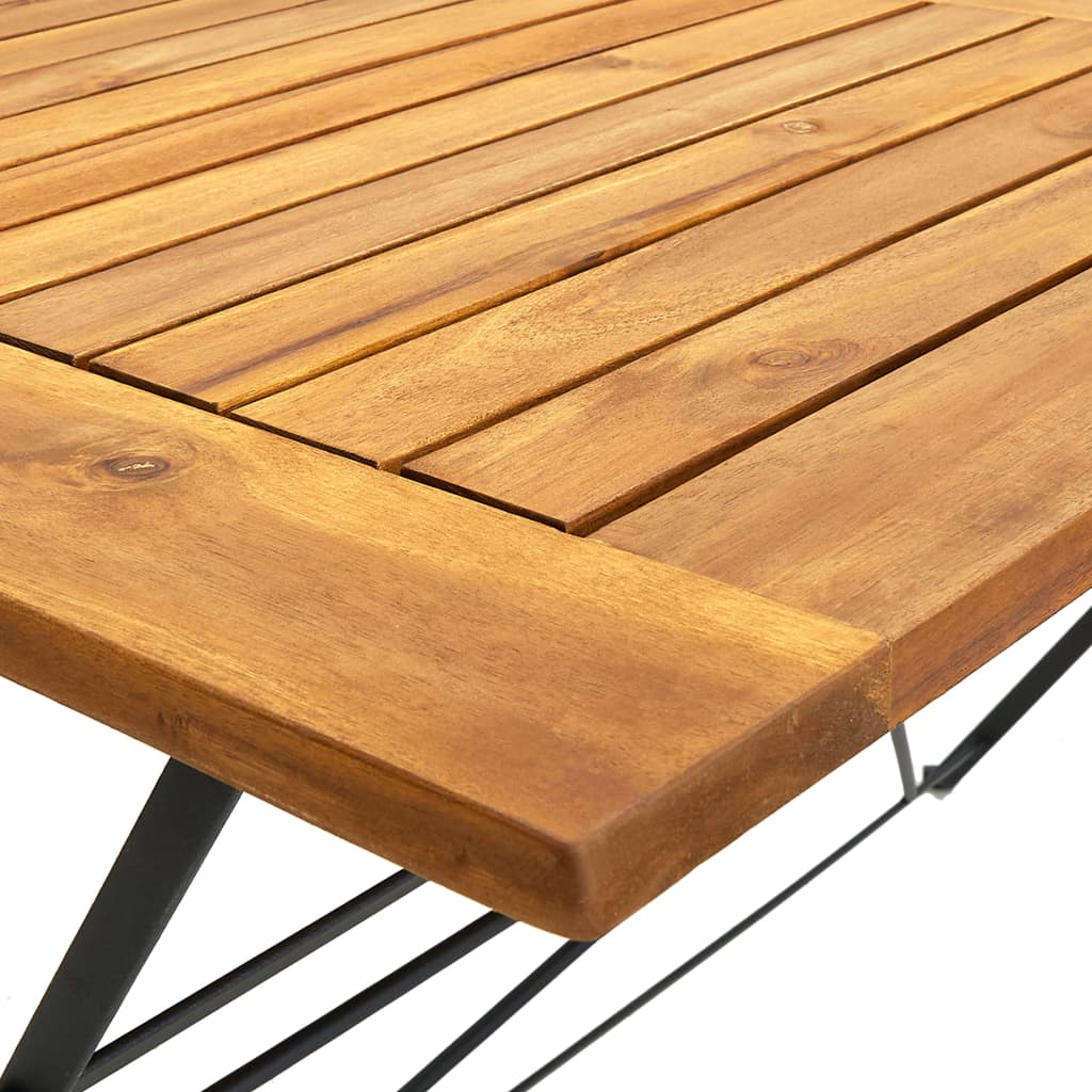 Sklopivi vrtni stol 120 x 70 x 74 cm masivno bagremovo drvo