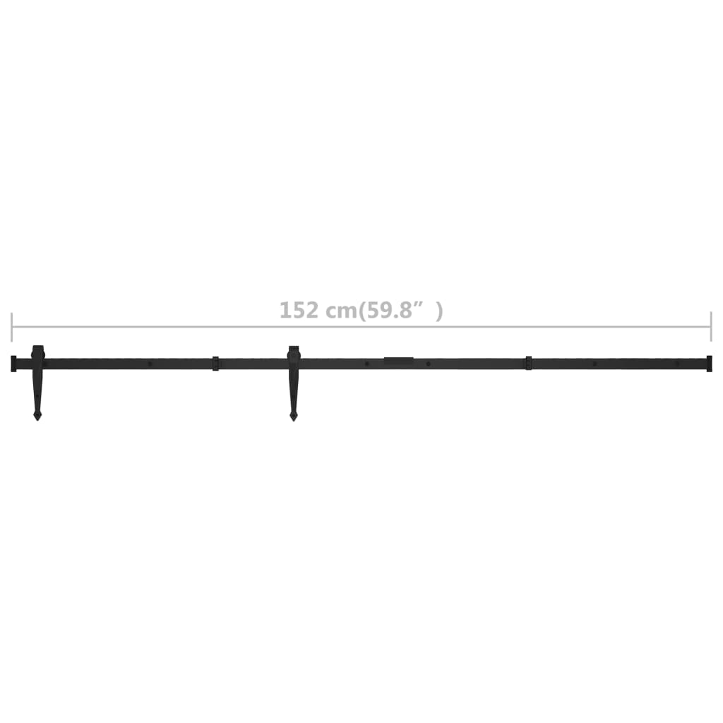 Mini pribor za klizna vrata ormarića od ugljičnog čelika 152 cm