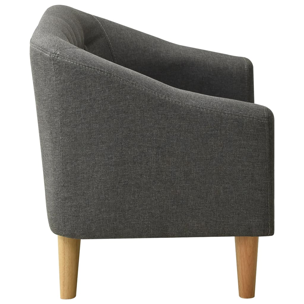 Dječja sofa od tkanine siva