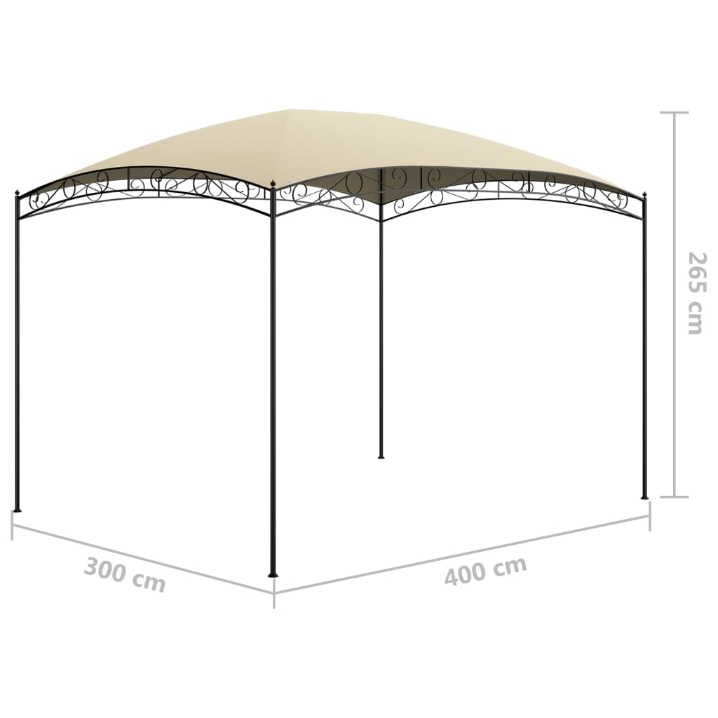 Sjenica 3 x 4 x 2,65 m krem 180 g/m²
