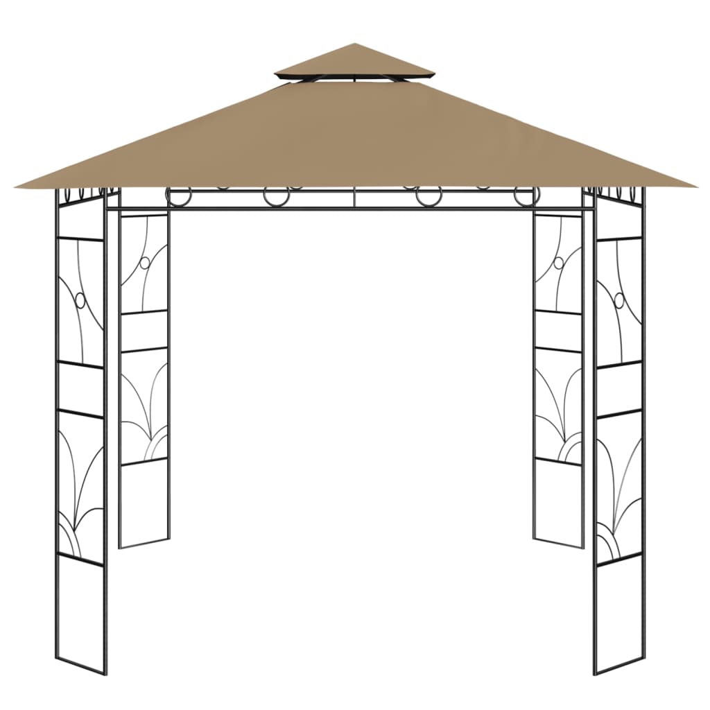 Sjenica 3 x 3 x 2,7 m smeđe-siva 160 g/m²