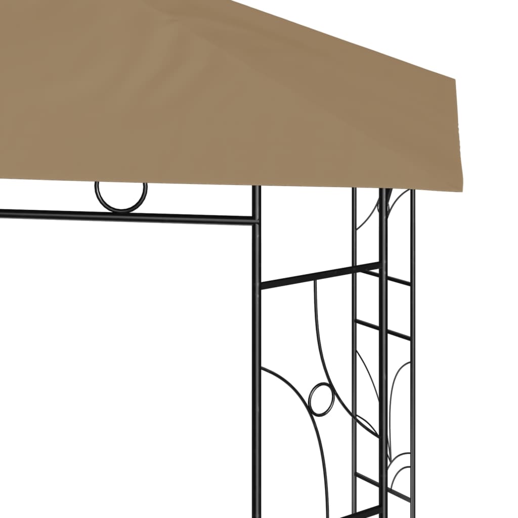 Sjenica 3 x 3 x 2,7 m smeđe-siva 160 g/m²