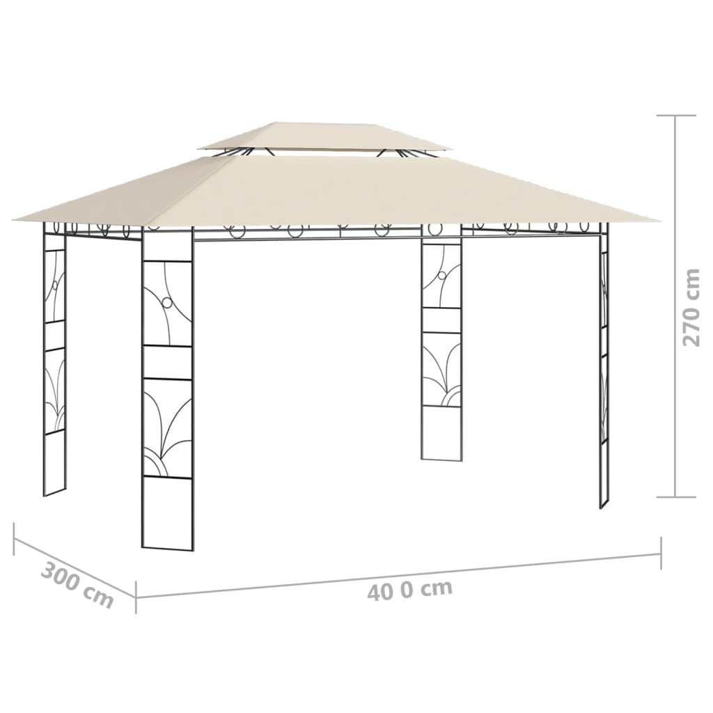 Sjenica 4 x 3 x 2,7 m krem 160 g/m²