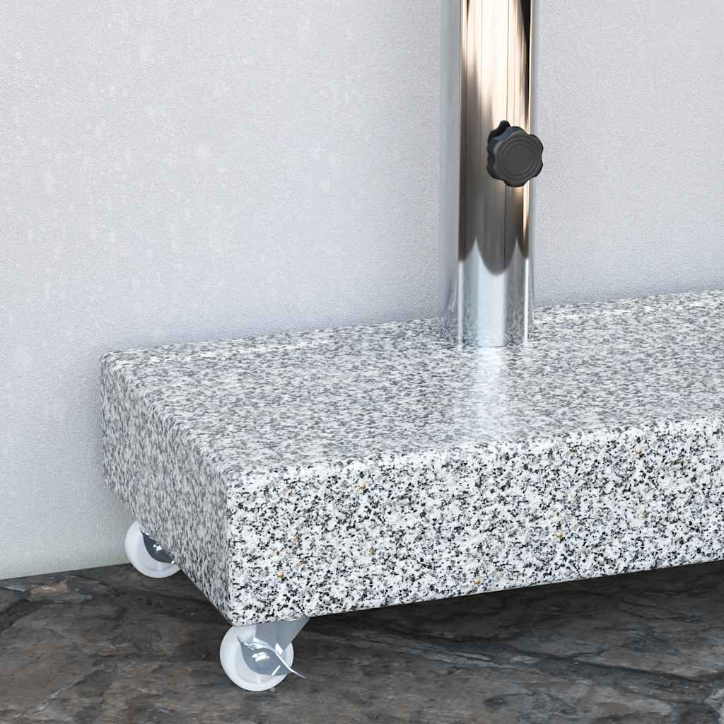 Postolje za suncobran svjetlosivo 45 x 25 x 8,3 cm granitno