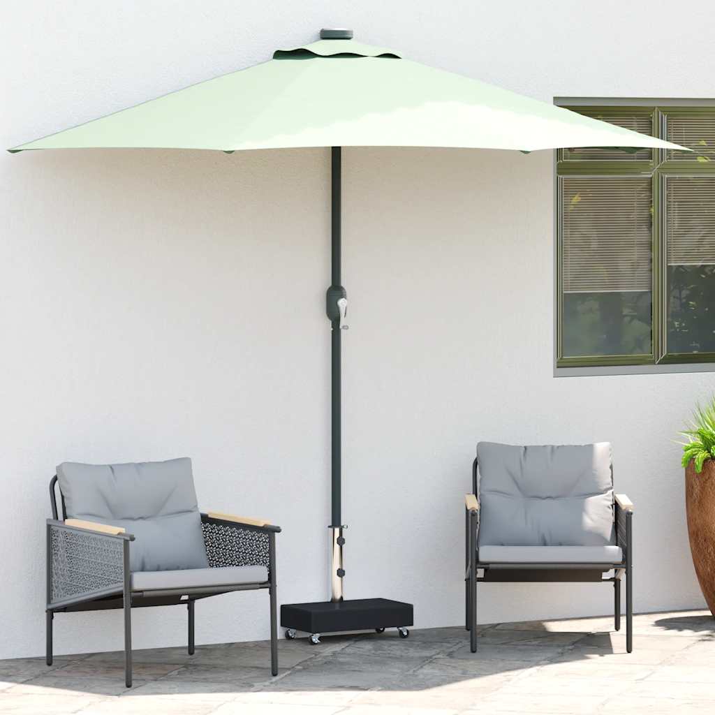 Postolje za suncobran crno 45 x 25 x 8 cm granitno