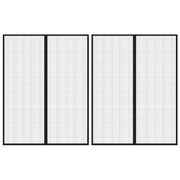 Zastori protiv insekata 2 kom s magnetima 230 x 160 cm crni