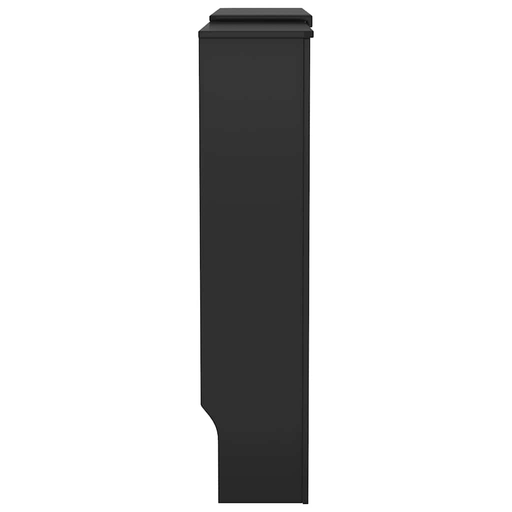 Pokrov za radijator konstruirano drvo crni 205 cm