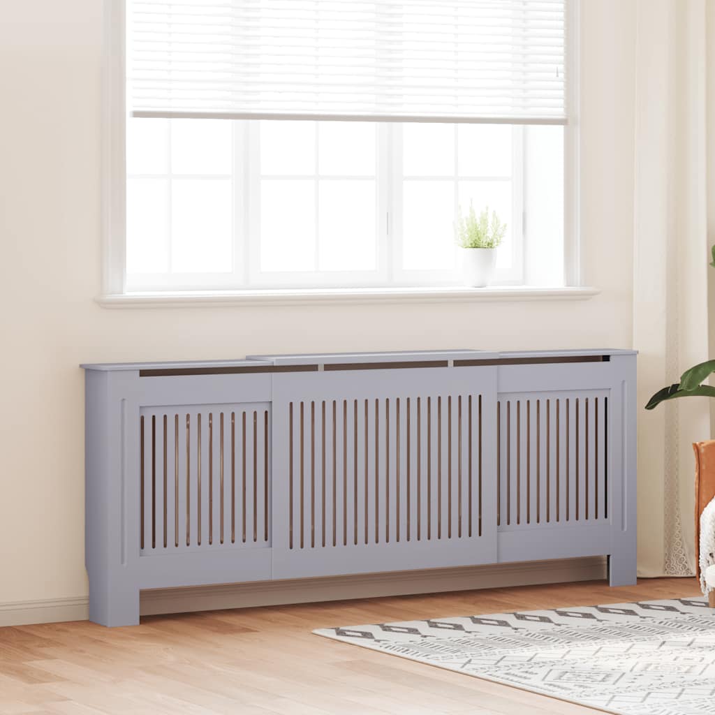 Pokrov za radijator MDF sivi 205 cm