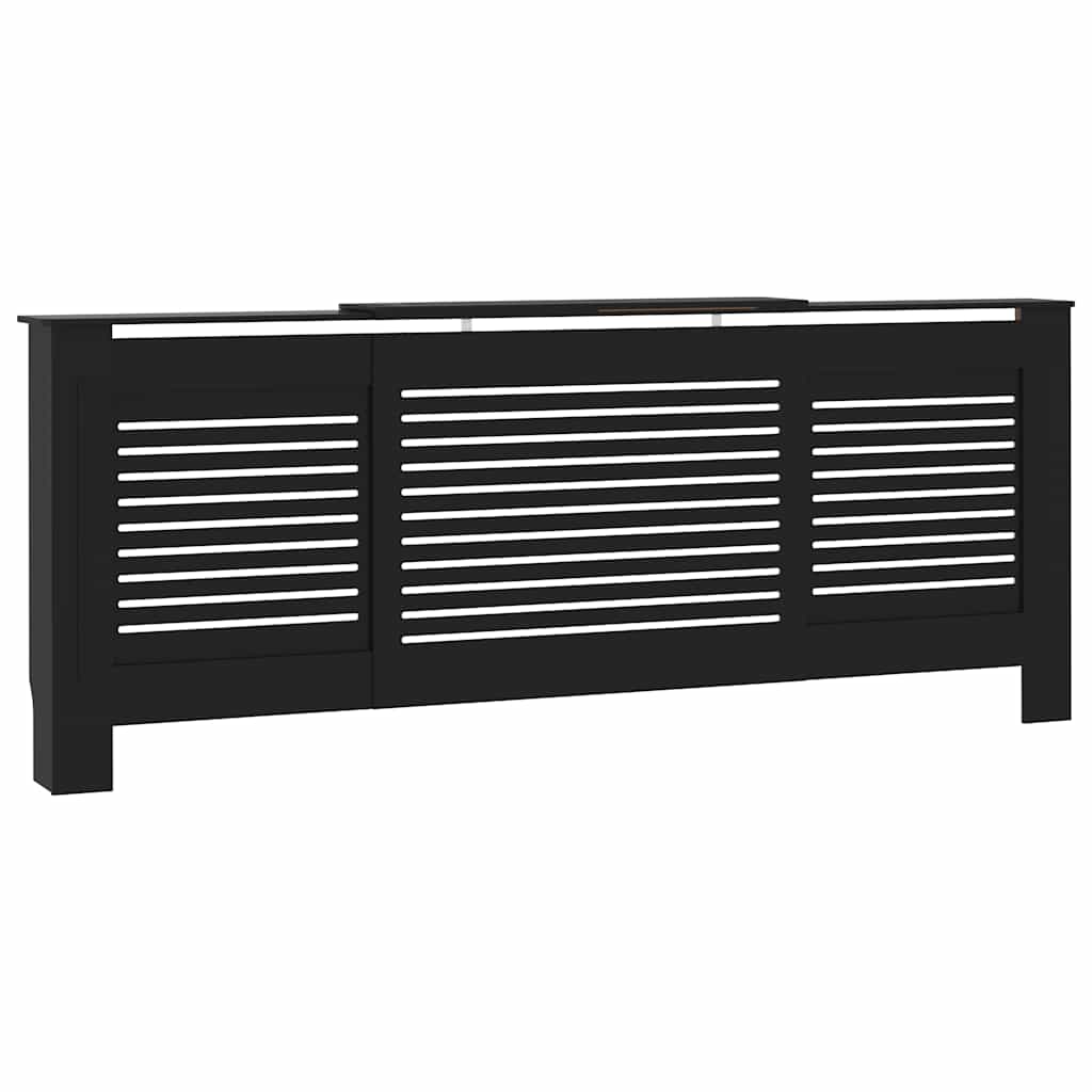Pokrov za radijator MDF crni 205 cm