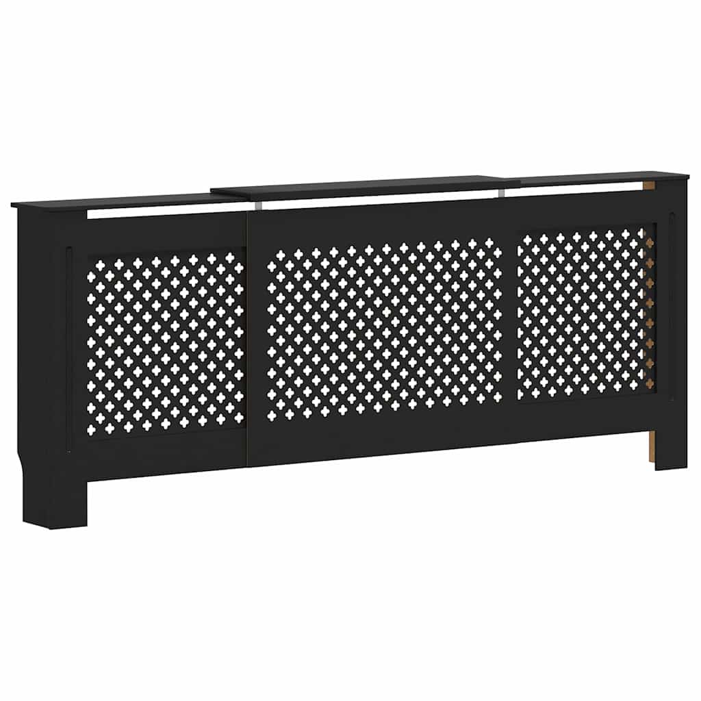 Pokrov za radijator MDF crni 205 cm